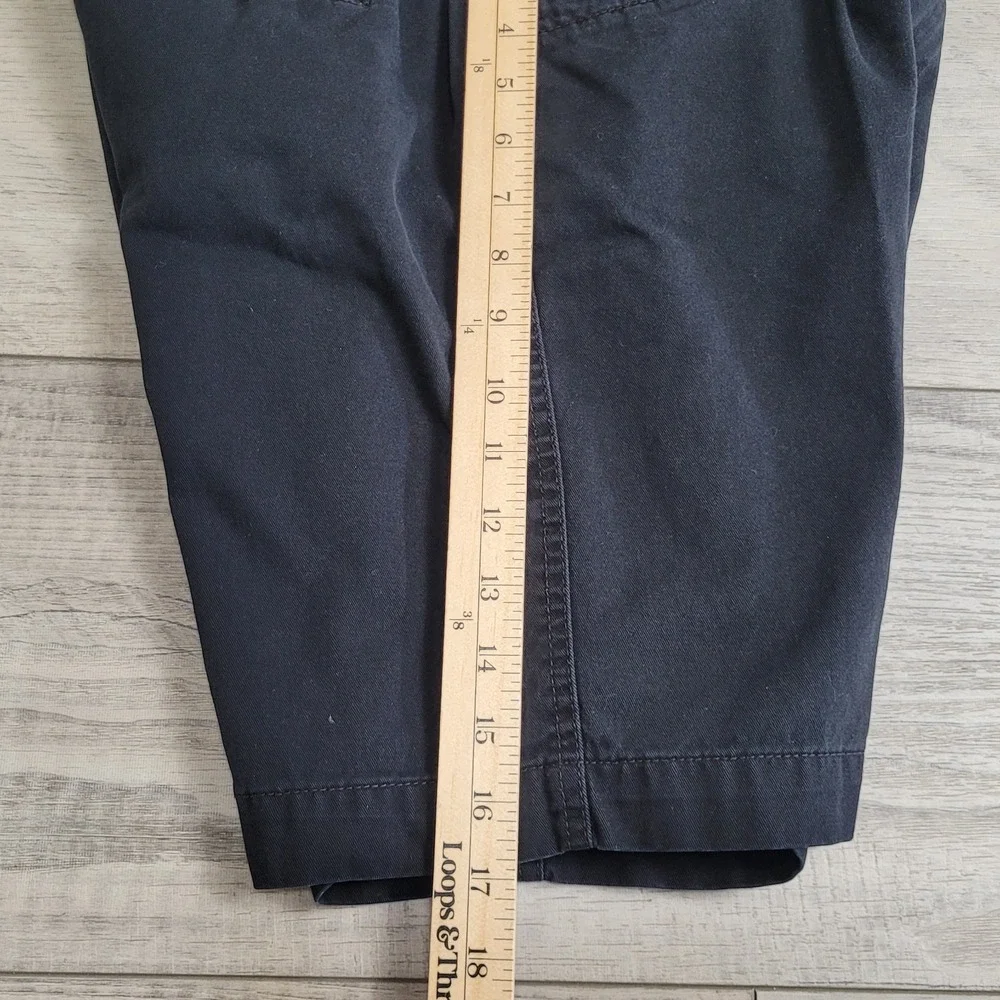 RLR Lauren Jeans Co. Ralph Lauren Shorts Womens 4 Black Chino Bermuda Preppy
